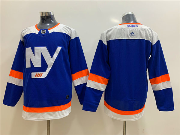 Men's New York Islanders Blank adidas Blue Alternate Team Jersey