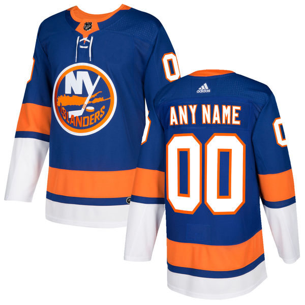 Men's New York Islanders Custom adidas Home Blue Jersey