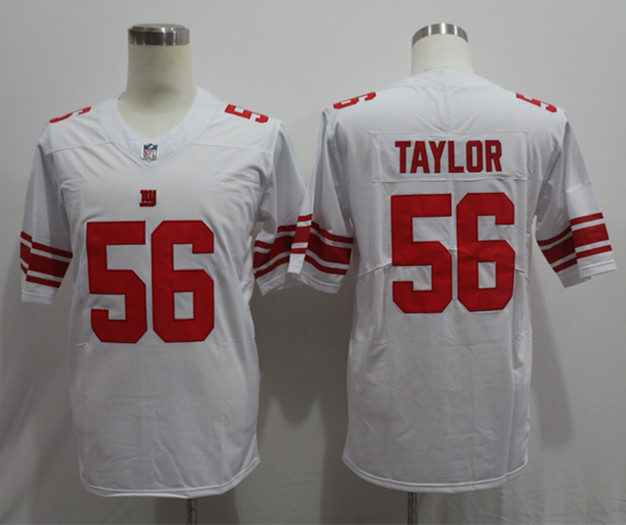 Men's New York Giants Retired Player #56 Lawrence Taylor Nike White Vapor Untouchable Limited Jersey