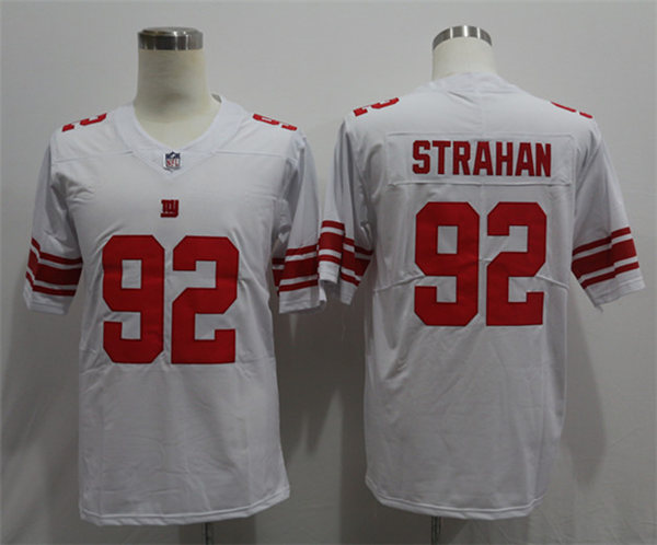 Men's New York Giants Retired Player #92 Michael Strahan Nike White Vapor Untouchable Limited Jersey