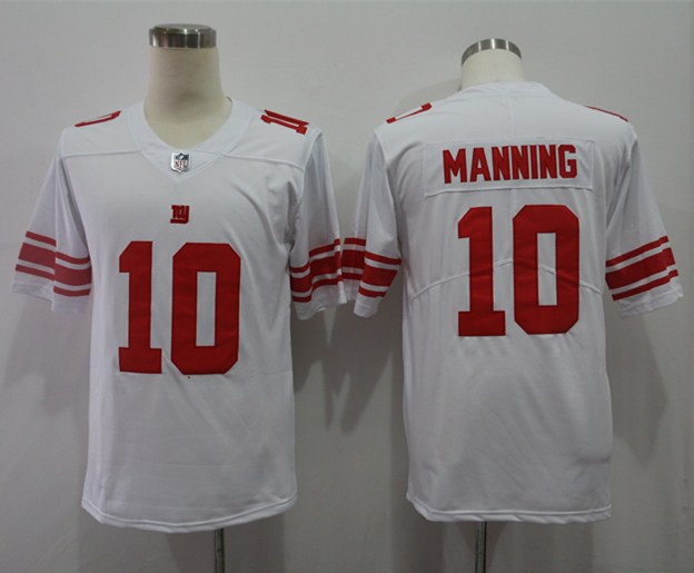 Men's New York Giants Retired Player #10 Eli Manning Nike White Vapor Untouchable Limited Jersey