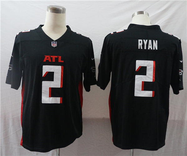 Men's Atlanta Falcons #2 Matt Ryan Nike Black Vapor Football Jersey