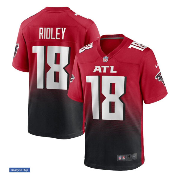 Men's Atlanta Falcons #18 Calvin Ridley Nike Red 2nd Alternate Game Jersey