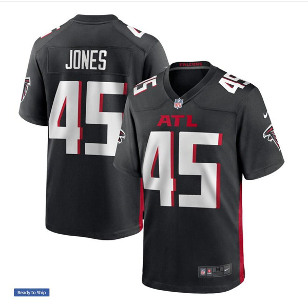 Men's Atlanta Falcons #45 Deion Jones Nike Black Vapor Football Jersey