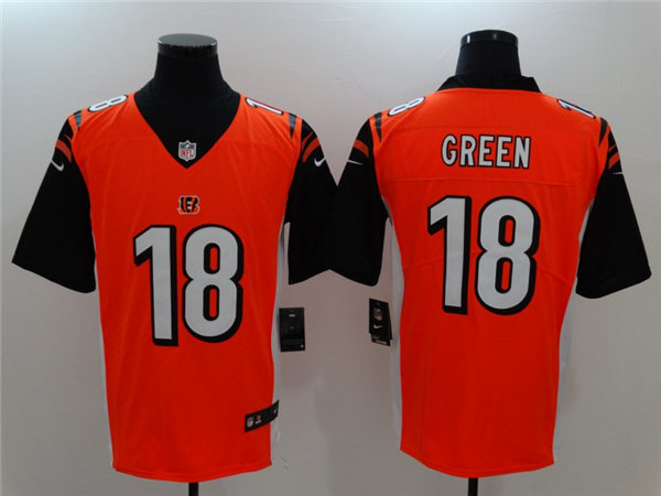 Men's Cincinnati Bengals #18 A. J. Green Nike Orange Vapor Untouchable Limited Player Jersey