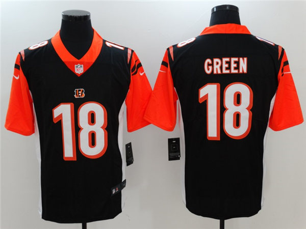 Men's Cincinnati Bengals # 18 A. J. Green Nike Black Vapor Limited Jersey