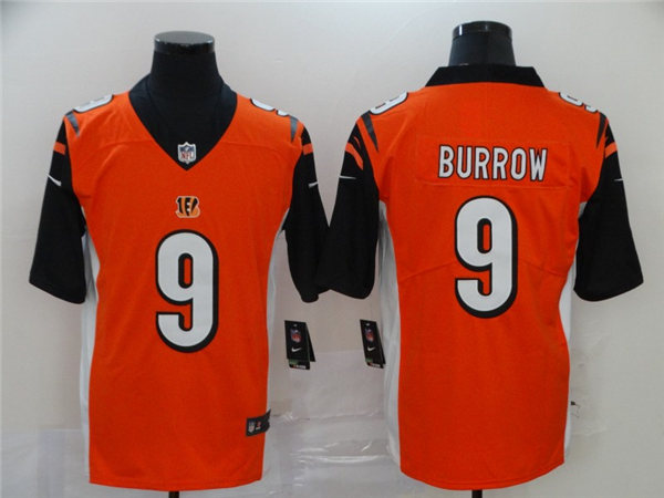 Men's Cincinnati Bengals #9 Joe Burrow Nike Orange Vapor Untouchable Limited Player Jersey