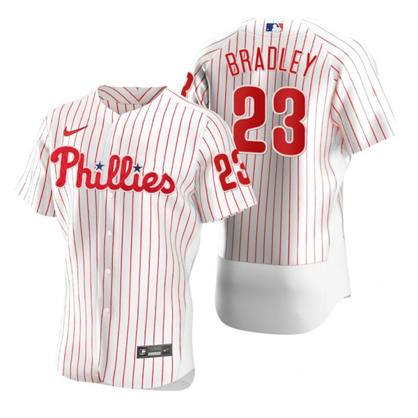Men's Philadelphia Phillies #23 Archie Bradley Nike White Authentic Home Jersey