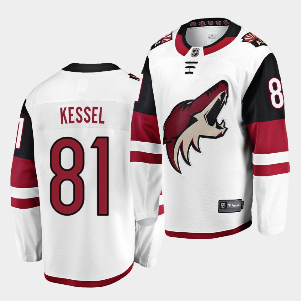 Men's Arizona Coyotes #81 Phil Kessel  adidas White Jersey