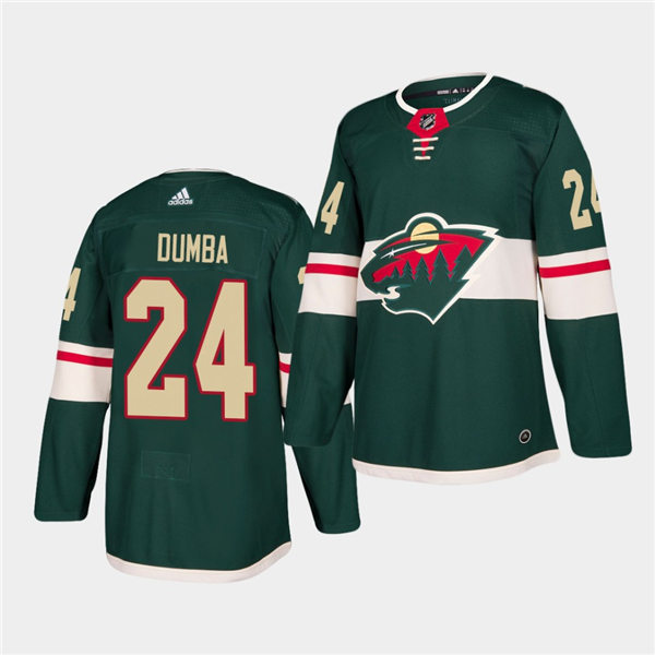 Men's Minnesota Wild #24 Matt Dumba Home Green Adidas NHL JERSEYS