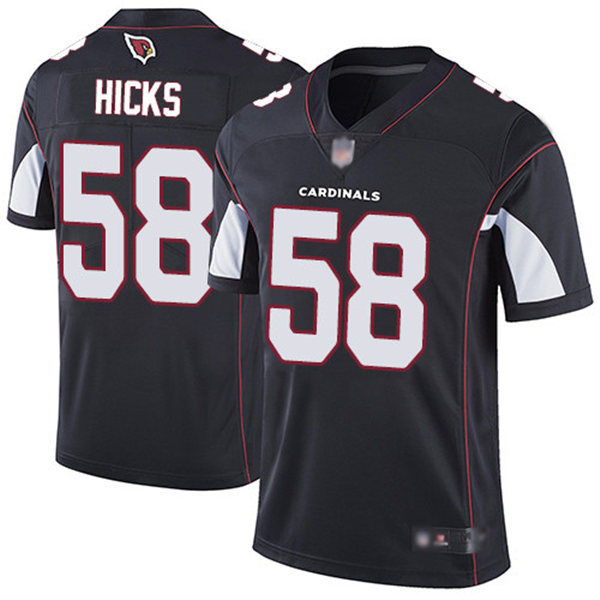 Men's Arizona Cardinals #58 Jordan Hicks Nike Alternate  Black Vapor Untouchable Jersey