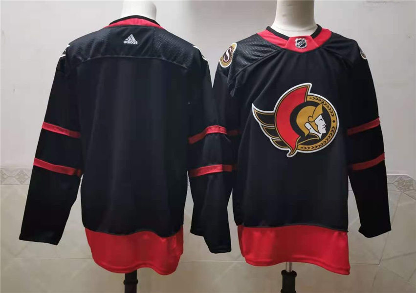 Men's Ottawa Senators Blank adidas Black Home Team Jersey