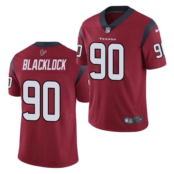 Mens Houston Texans #90 Ross Blacklock Nike Red Vapor Limited Jersey 