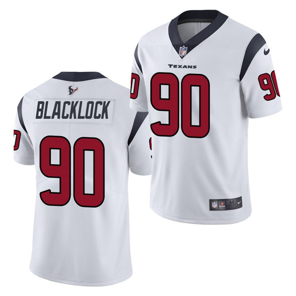 Mens Houston Texans #90 Ross Blacklock Nike White Vapor Limited Jersey 