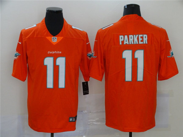 Mens Miami Dolphins #11 DeVante Parker Nike Orange Color Rush Limited Jersey