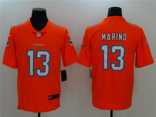 Men's Miami Dolphins Retired Player #13 Dan Marino Nike Orange Color Rush Limited Jersey