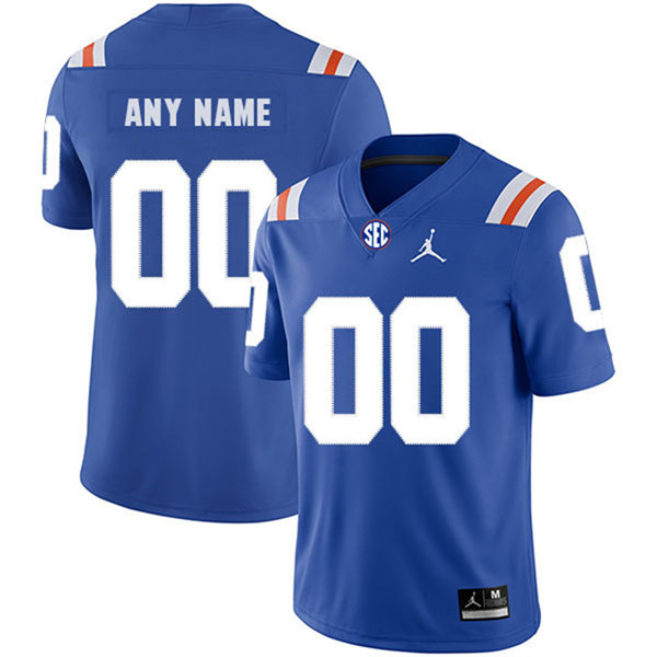 Mens Florida Gators Custom Jordan Royal Throwback Football Jersey