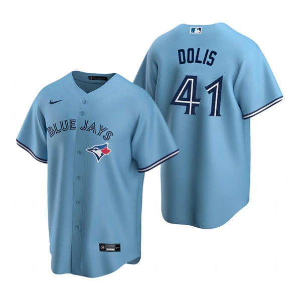 Men's Toronto Blue Jays #41 Rafael Dolis Nike Powder Blue Alternate Cool Base Jersey