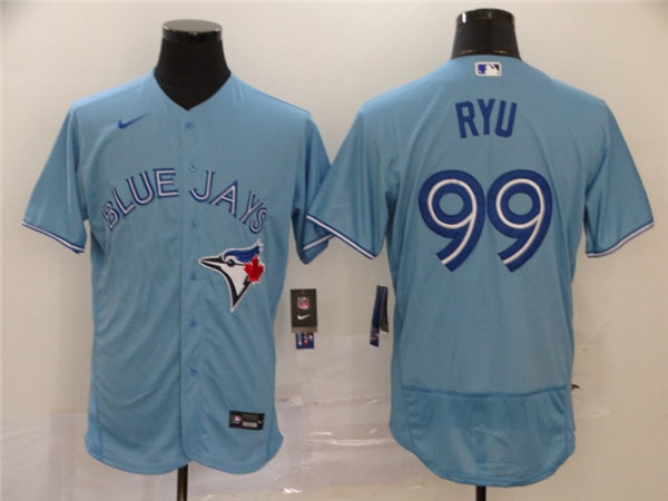 Men's Toronto Blue Jays #99 Hyun-jin Ryu Nike Powder Blue Alternate Cool Base Jersey