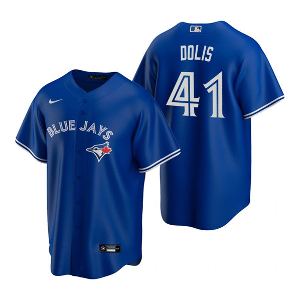 Men's Toronto Blue Jays #41 Rafael Dolis Nike Royal Cool Base Jersey