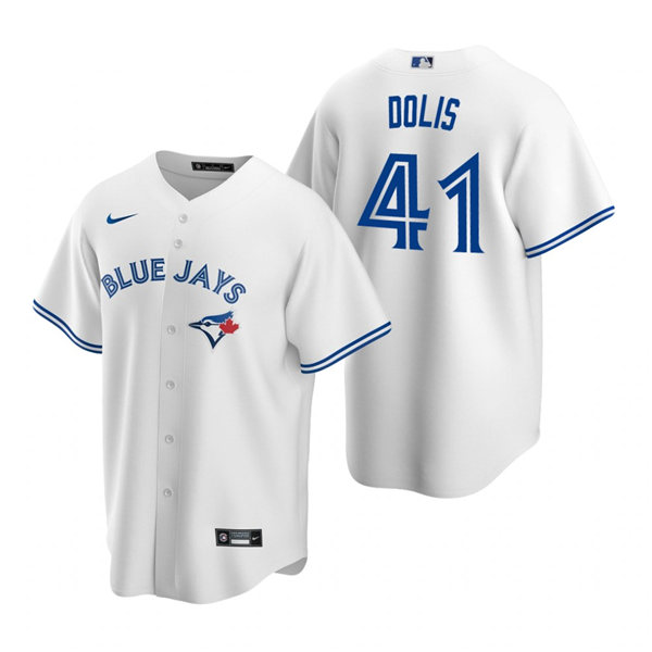 Men's Toronto Blue Jays #41 Rafael Dolis Nike White Home Cool Base Jersey