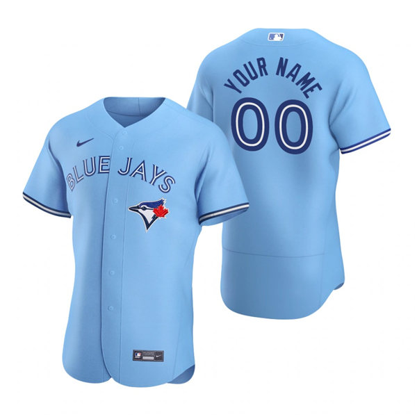 Men's Toronto Blue Jays Custom Nike Powder Blue Alternate Flex Base Jersey