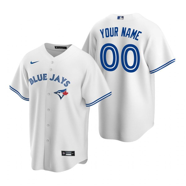 Men's Toronto Blue Jays Custom Nike White Home Cool Base Jersey