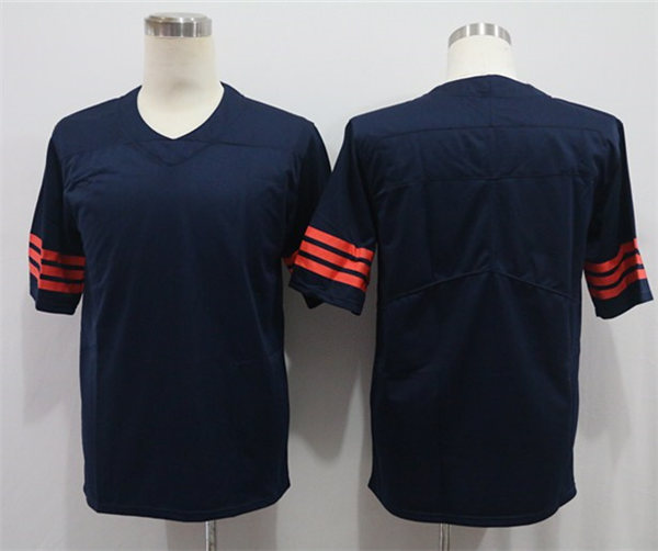 Men's Chicago Bears Blank Nike Navy Vapor Limited Footbll Team Jersey