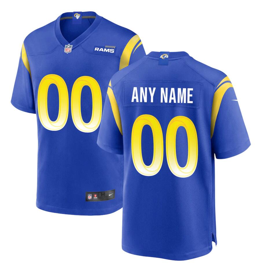 Men's Los Angeles Rams Custom Nike Royal Vapor Limited Football Jersey