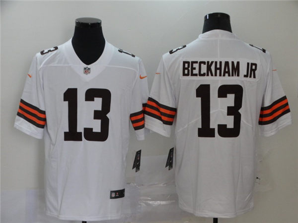 Men's Cleveland Browns #13 Odell Beckham Jr. Nike White Vapor Limited Jersey