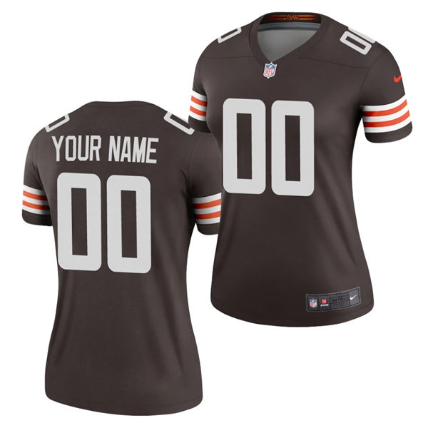 Women's Cleveland Browns Custom 2020 Brown Nike Legend Jersey