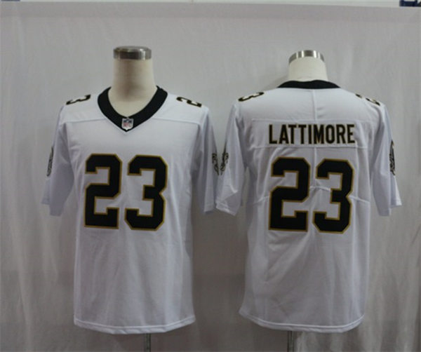 Men's New Orleans Saints #23 Marshon Lattimore White Nike Vapor Untouchable Limited Jersey 