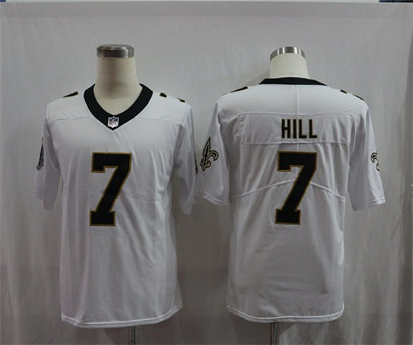 Men's New Orleans Saints #7 Taysom Hill White Nike Vapor Untouchable Limited Jersey 
