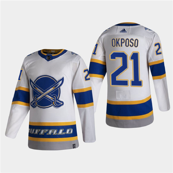 Men's Buffalo Sabres #21 Kyle Okposo Adidas 2020-21 NHL Reverse Retro Special Edition Jersey
