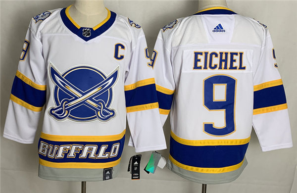 Men's Buffalo Sabres #9 Jack Eiche Adidas 2020-21 NHL Reverse Retro Special Edition Jersey