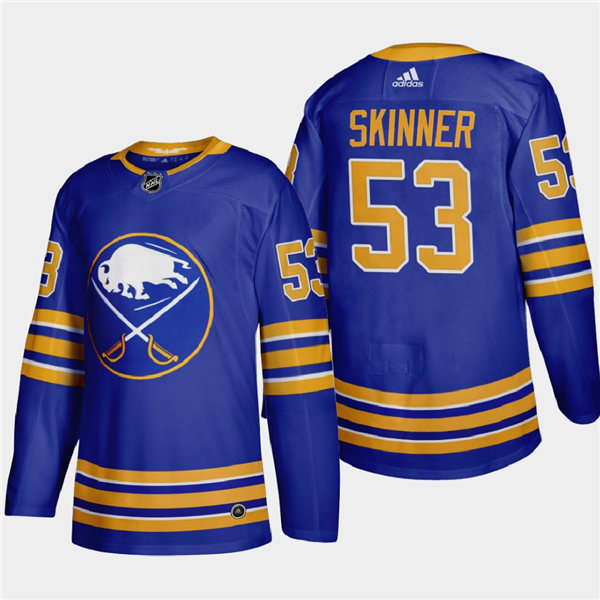 Men's Buffalo Sabres #53 Jeff Skinner Adidas Home Premier Royal Jersey