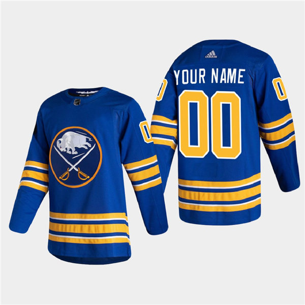 Mens Buffalo Sabres Custom Adidas Home Royal Stitched Premier Jersey