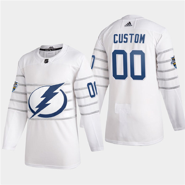 Men's Tampa Bay Lightning Custom Adidas 2020 NHL All-Star Game White Authentic Jersey