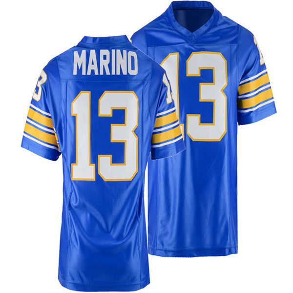 Mens Pittsburgh Panthers Custom Nike Throwback Vintage Royal College Football Game Jersey