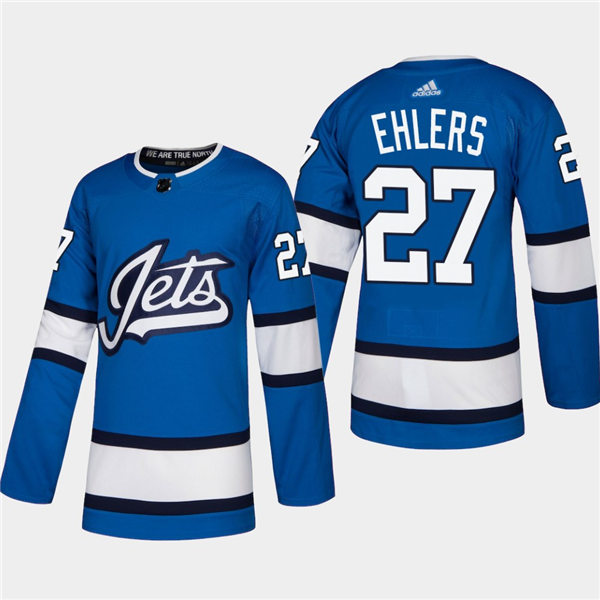 Men's Winnipeg Jets #27 Nikolaj Ehlers adidas Blue Alternate Jersey