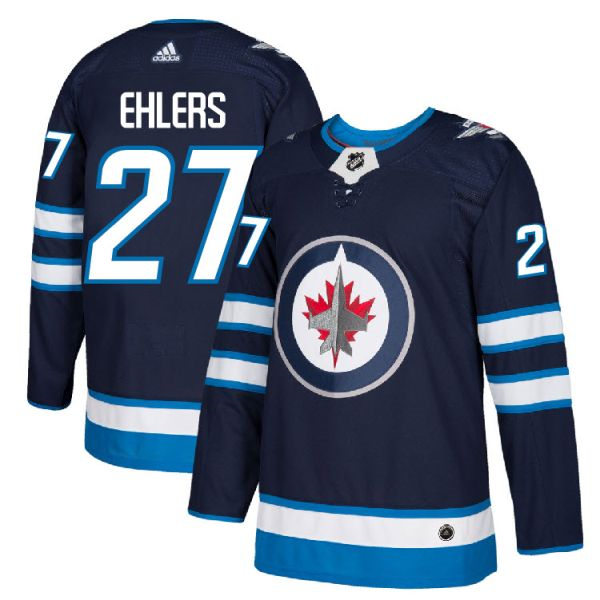 Men's Winnipeg Jets #27 Nikolaj Ehlers adidas Navy Home Jersey