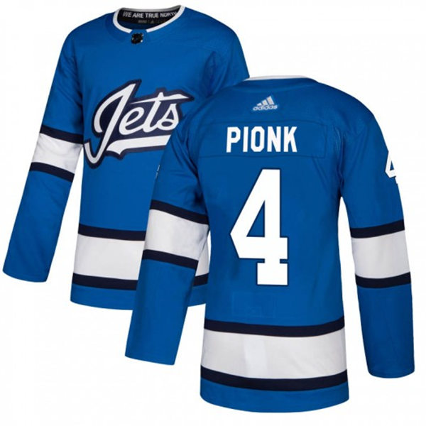 Men's Winnipeg Jets #4 Neal Pionk adidas Blue Alternate Jersey