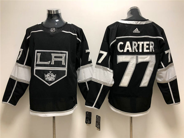 Men's Los Angeles Kings #77 Jeff Carter adidas Black Home NHL Jersey