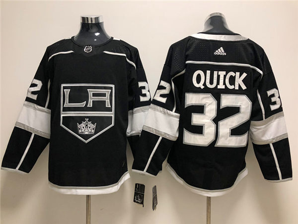 Men's Los Angeles Kings #32 Jonathan Quick  adidas Black Home NHL Jersey