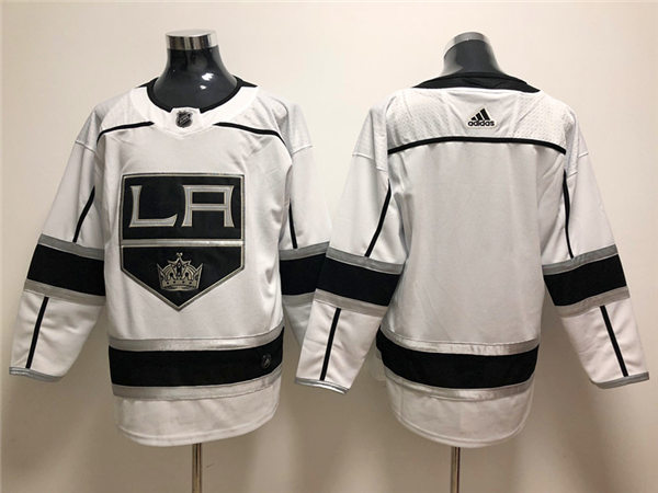 Men's Los Angeles Kings Blank adidas White Away NHL Jersey