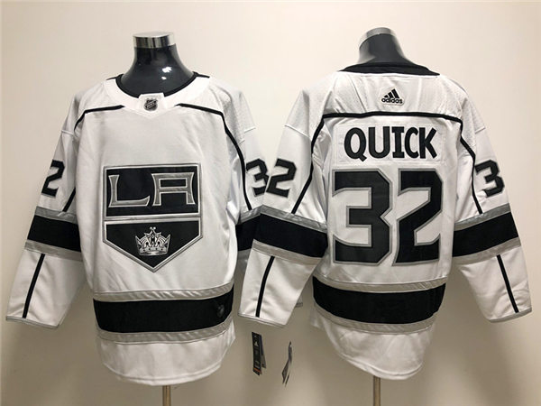 Men's Los Angeles Kings #32 Jonathan Quick adidas White Away NHL Jersey