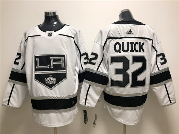 Men's Los Angeles Kings #32 Jonathan Quick adidas White Away NHL Jersey