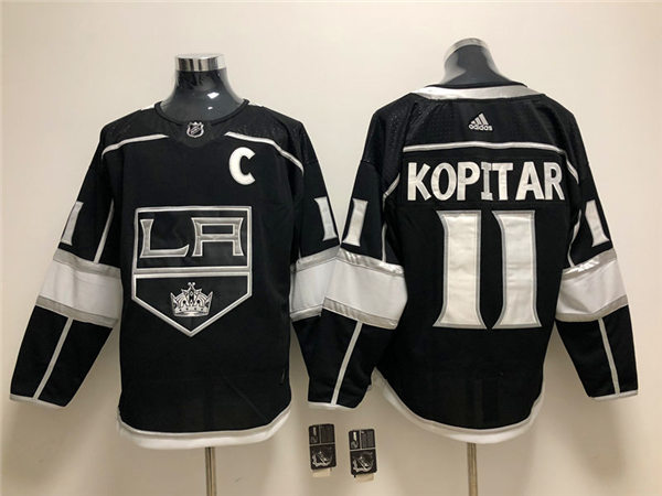 Men's Los Angeles Kings #11 Anze Kopitar adidas Black Home NHL Jersey