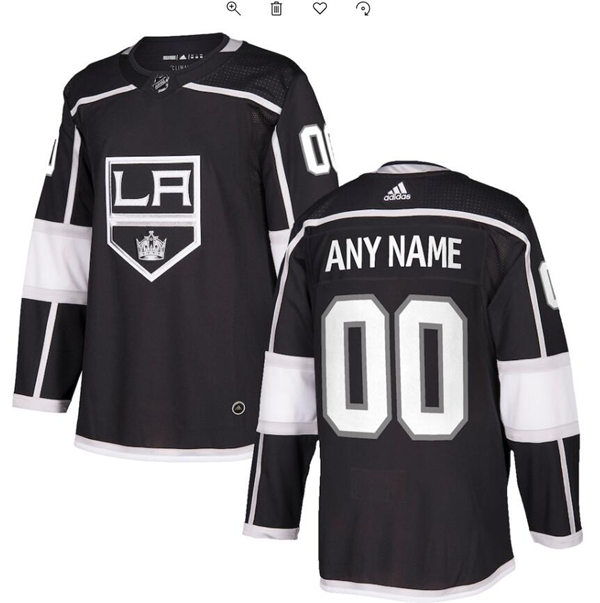 Men's Los Angeles Kings adidas Black Authentic Custom NHL Jersey