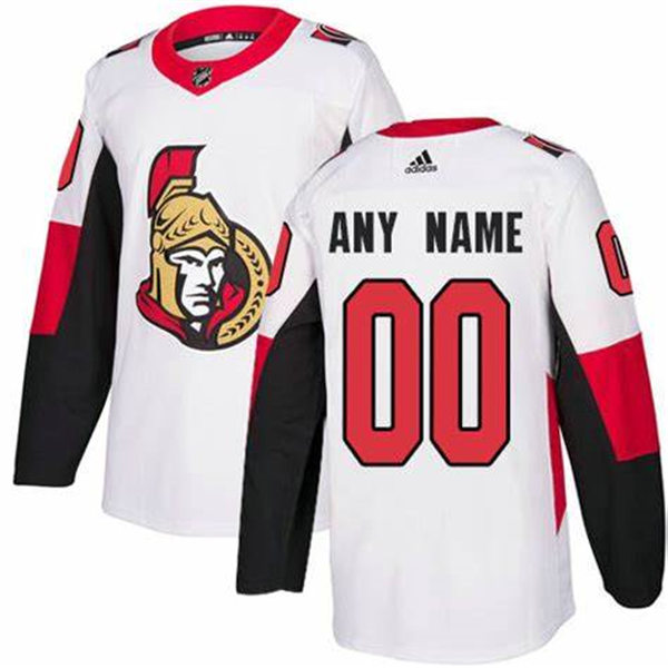 Men's Ottawa Senators adidas White Authentic Custom NHL Jersey
